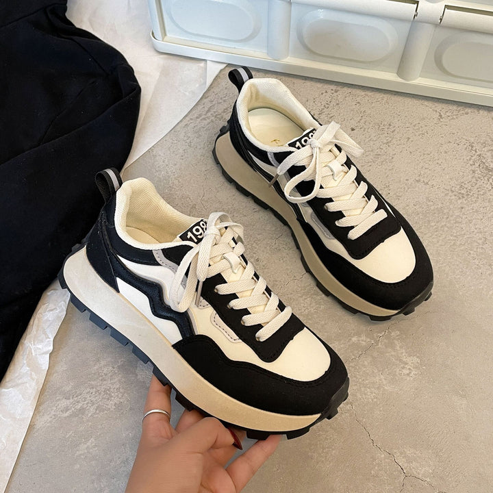Dame Chunky Sneakers med robust profilsål og åndbar konstruktion Stilla