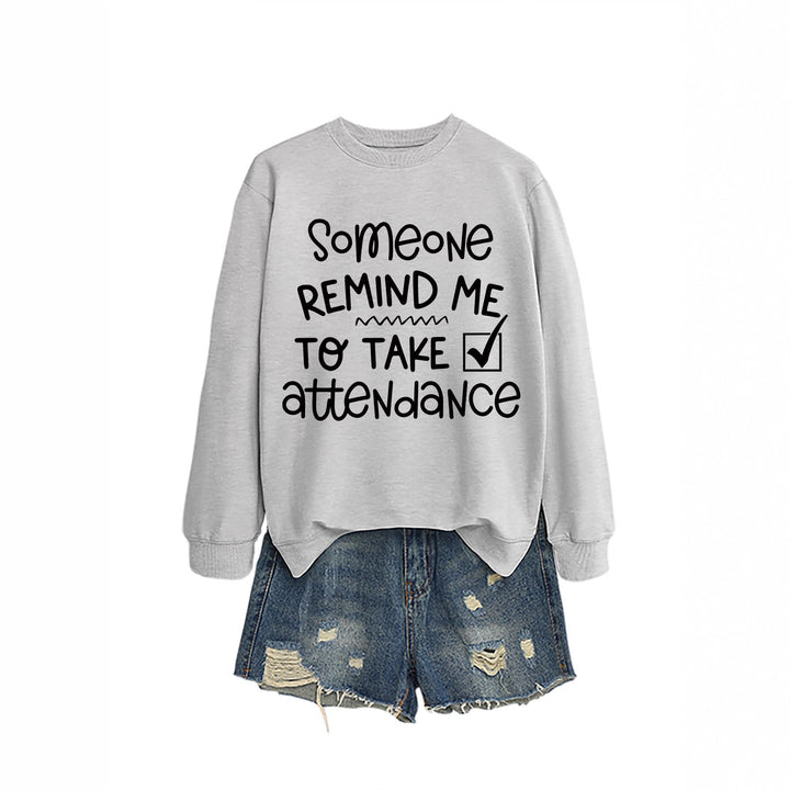 Dame sweatshirt med sjovt motiv og inspirerende tekst Skovae