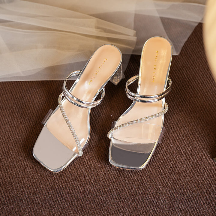 Dame Elegante Blokhæle Sandaler Stilla
