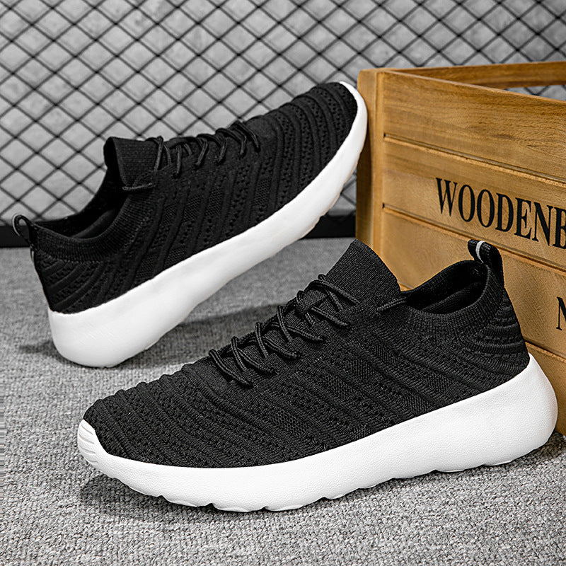 Unisex nan strikket slip-on sneaker med sømløs strikoverdel, elastisk skaftkant og støddæmpende let ydersål Skovae