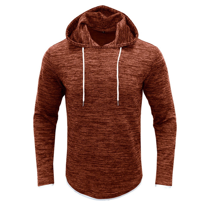 Herrer afslappet hoodie med struktureret design og kængurulomme Stilla