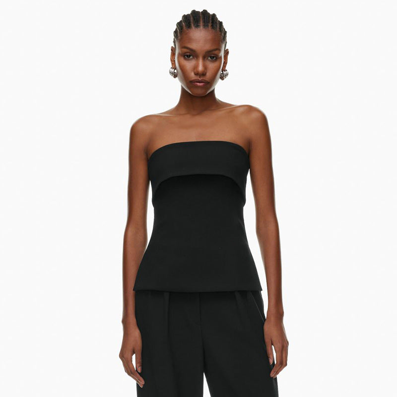 Dame Strapless top med elegant snit og kvalitetsmateriale Stilla