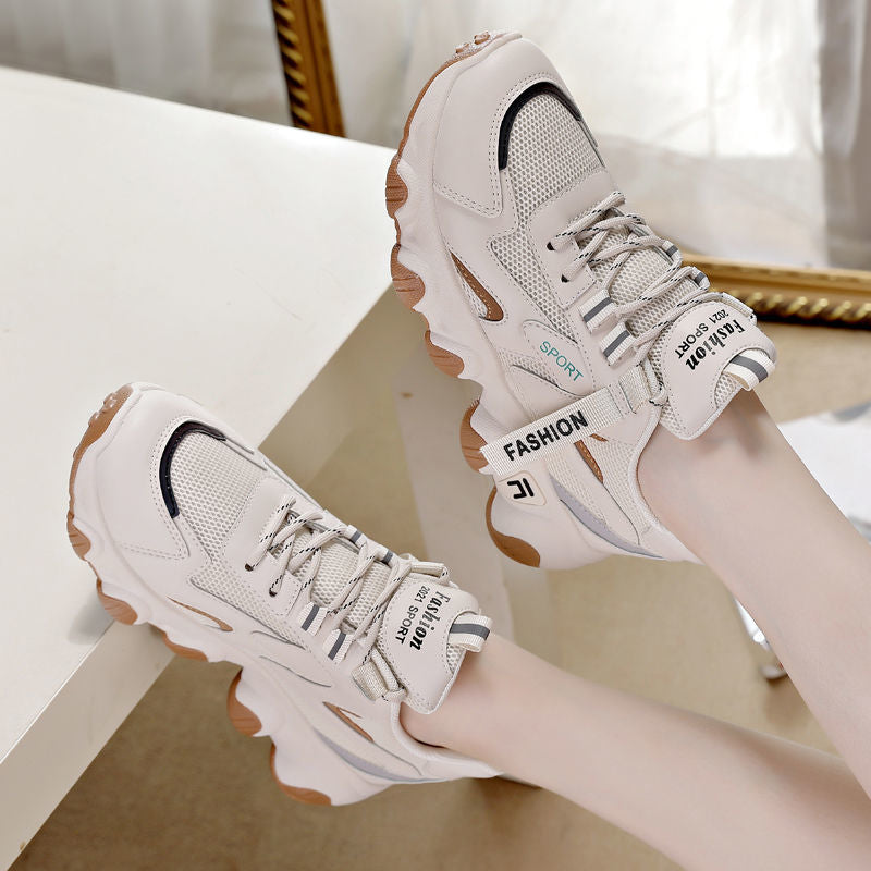 Damer Sporty Sneakers med åndbar mesh-konstruktion og stødabsorberende sål Stilla