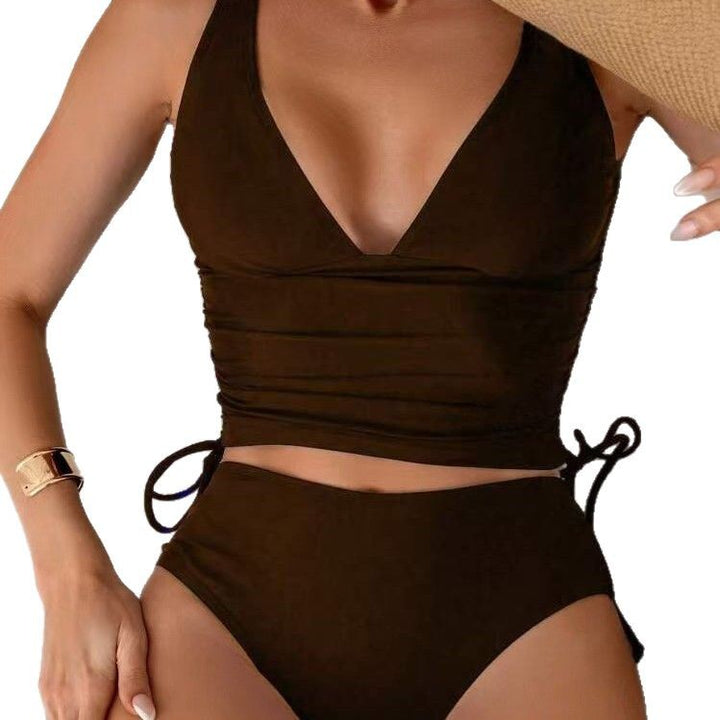 Dame Bikini-top med justerbare bånd og figursyet detaljer Stilla