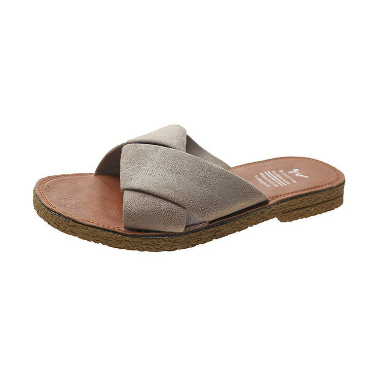 Dame Komfortable Sandaler med snoet remdesign og let polstret sål Stilla