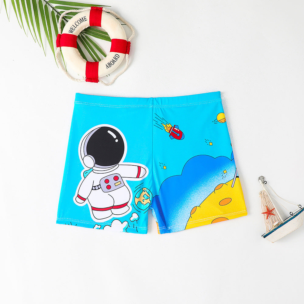 Drengernes bad shorts med maritimt motiv Skovae