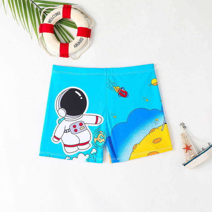 Drengernes bad shorts med maritimt motiv Skovae