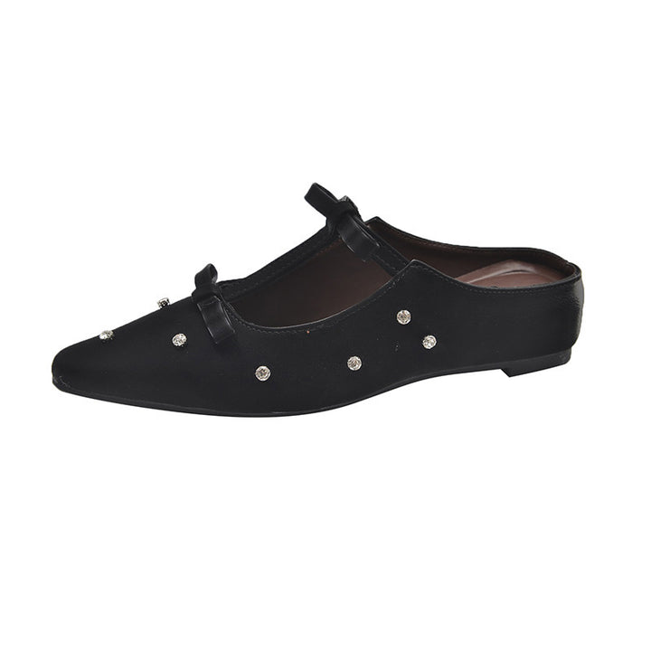 Dame elegant spidsed slippers med strass-accenter Stilla