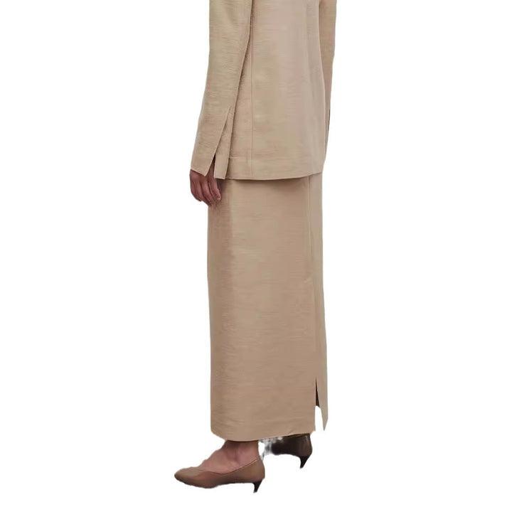 Dame elegant og moderne To-i-én blazer-nederdel-sæt Stilla