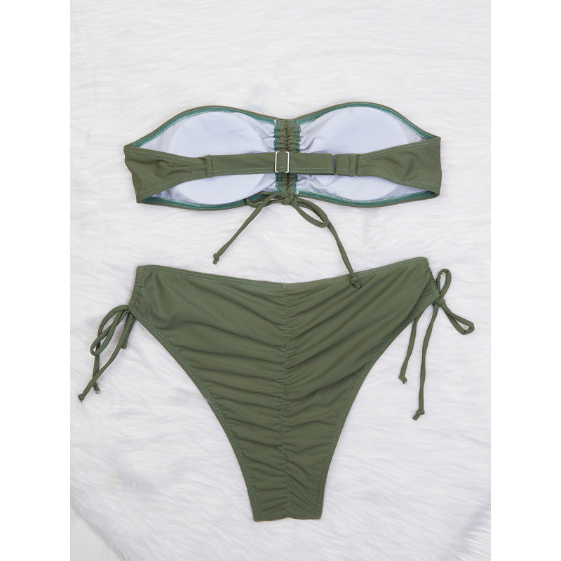 Dame Bandeau Bikini Sæt Stilla