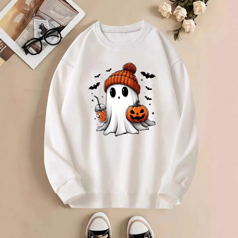 Dame sweatshirt med Halloween motiv Skovae