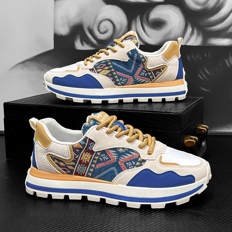 Femme Athletic Comfort Sneakers med livlige tekstil-detaljer Stilla