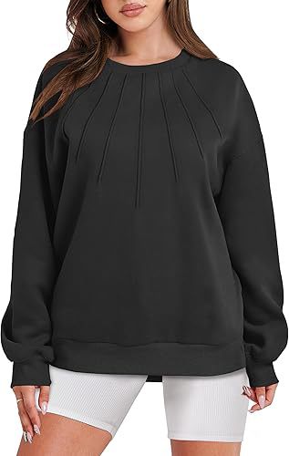 Dame Sweatshirt med raffineret foldedesign Stilla