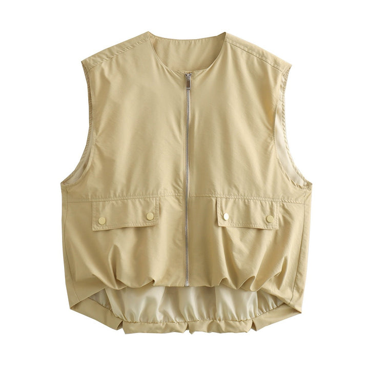 Femme Utility Vest med lynlås og lommedetalje Stilla