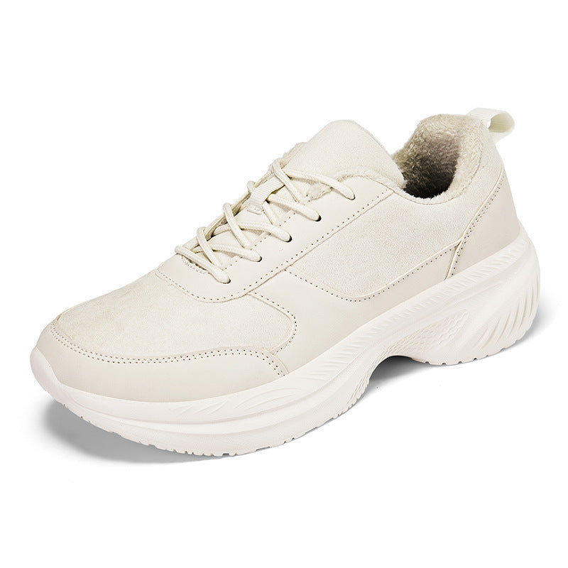 Unisex nan polstrede tykk sålede sneakers med støddæmpende profilsåler Skovae