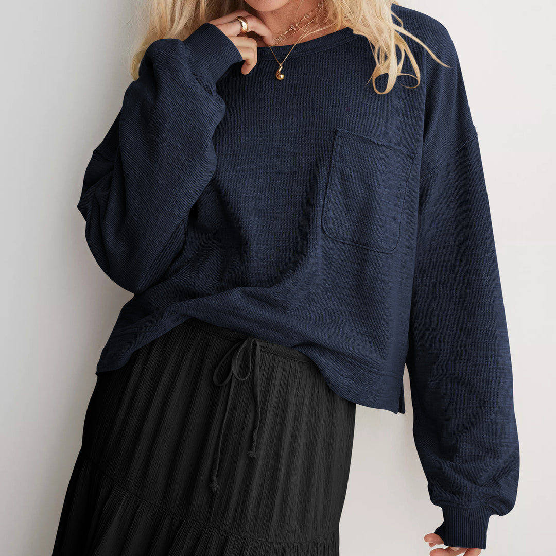 Dame fritids-loungewear-sæt med løs pasform og praktiske lommer Stilla