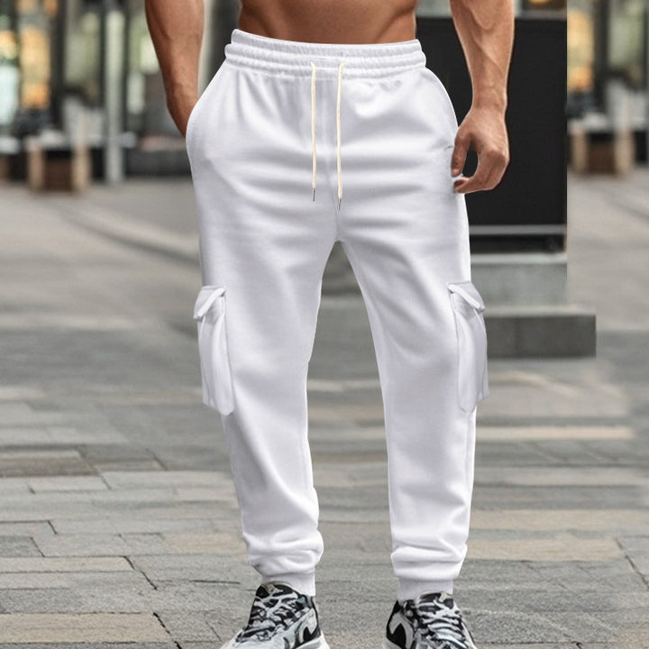 Herrer cargo-joggingbukser med elastisk talje og praktiske lommer Stilla