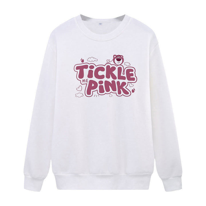 Kvinders sweatshirt i afslappet design med munter print Skovae