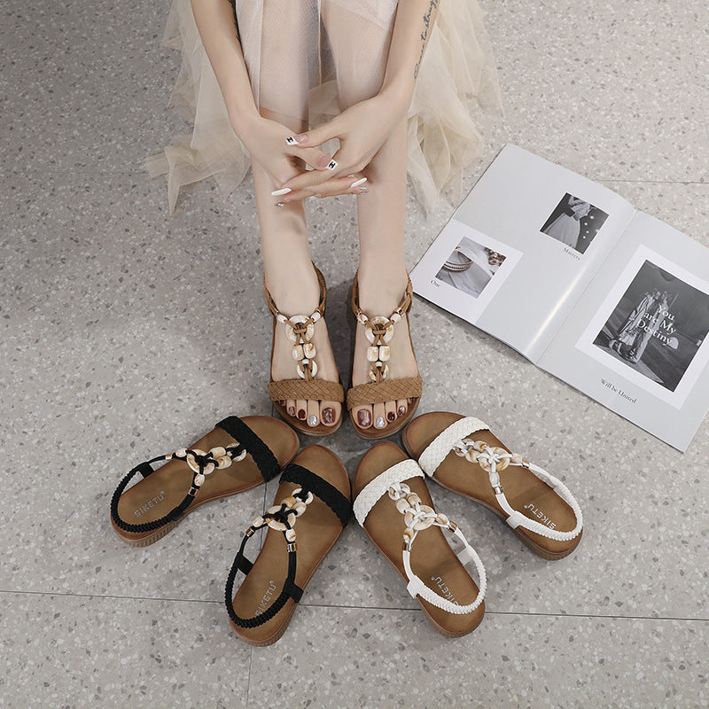 Dame Komfortable Flet-Sandaler Stilla