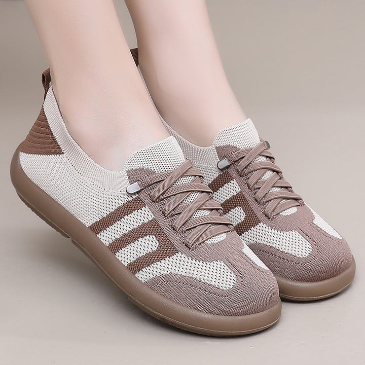 Femme Letvægts Åndbar Strik-Sneaker med Skridsikker Såler Stilla