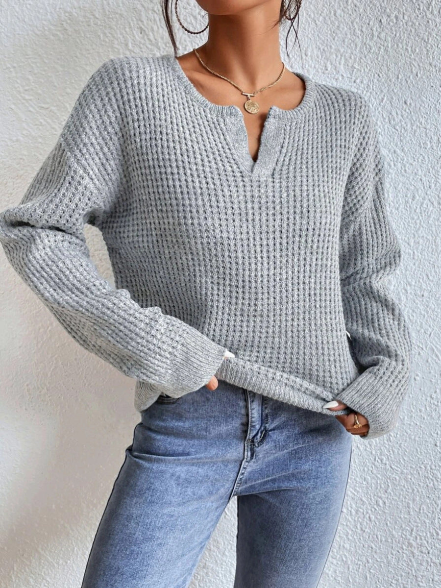 Femme Struktureret Langærmet Pullover-Sweater Stilla