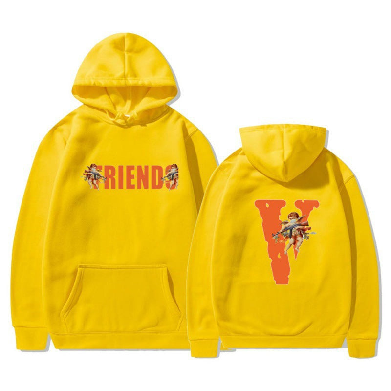 Kvinde hoodie med karakteristisk front- og rygprint Skovae