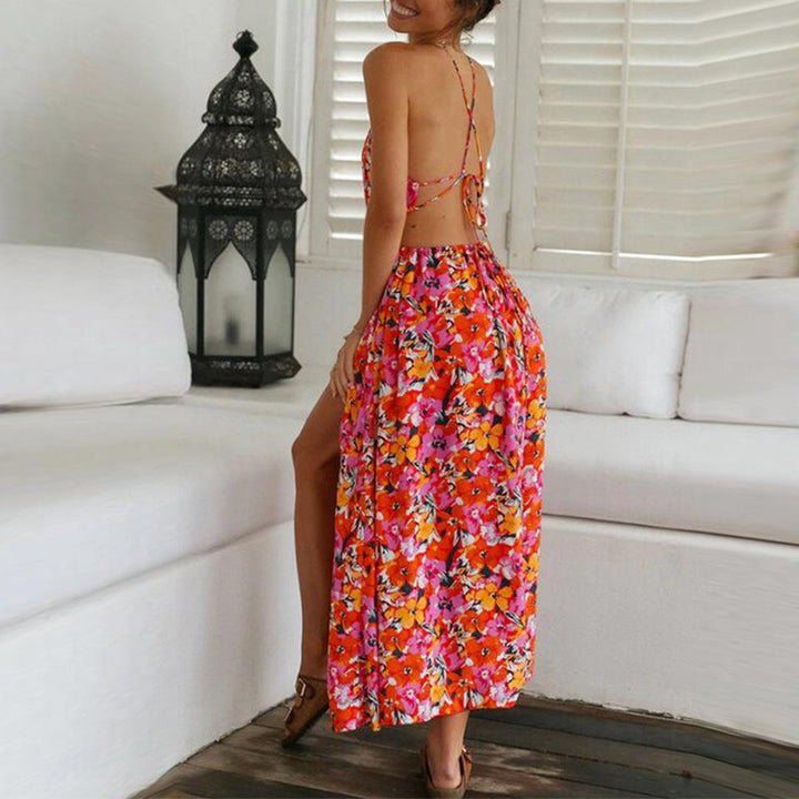 Dame Maxi Kjole med Blomsterprint Stilla