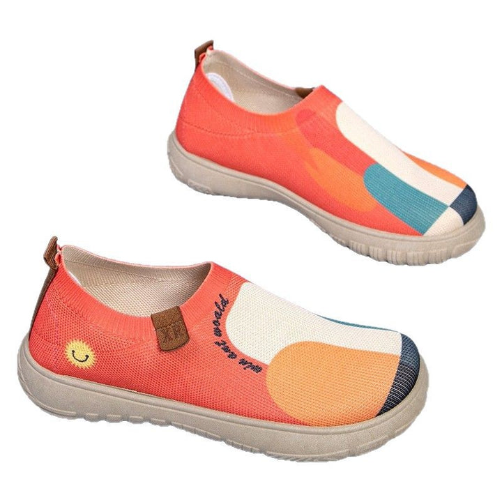 Femme Canvas Slip-On Sneakers med behagelig elastisk pasform Stilla