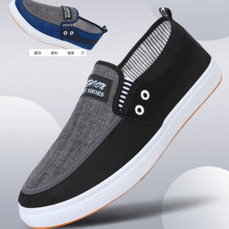 Dame Casual Slip-On Sneakers med struktureret stof og fleksibel komfort Stilla