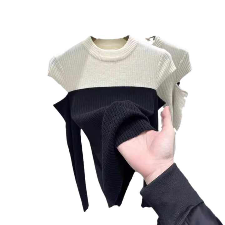 Dame Rip-Cut-Out-Ærme Top Stilla