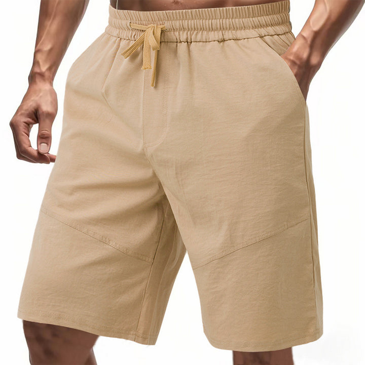 Herre casual shorts med elastisk linning og praktiske stiklommer Stilla