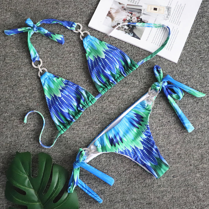 Dame Chic Knytte-Front Bikini Sæt Stilla