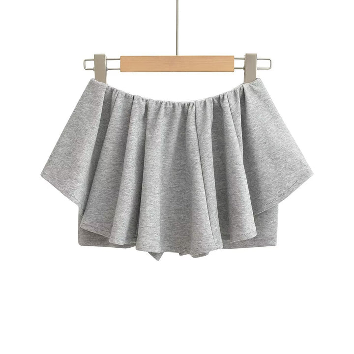Dame trendy Flattershorts med voluminoøs kant Stilla