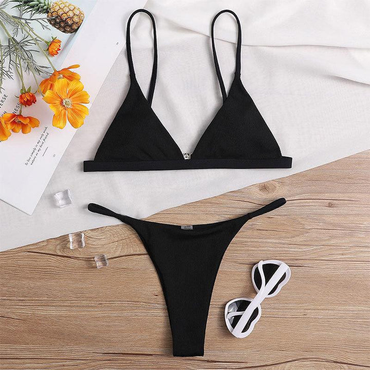 Dame triangel bikini top med justerbare stropper Skovae