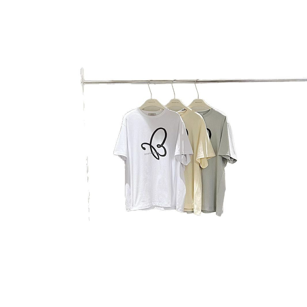 Dame T-shirt med moderne grafiktryk og høj kvalitet bomulds kvalitet Stilla