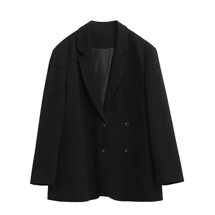 Dame elegant oversized Blazer med dobbelt knaplukning og struktureret design Stilla