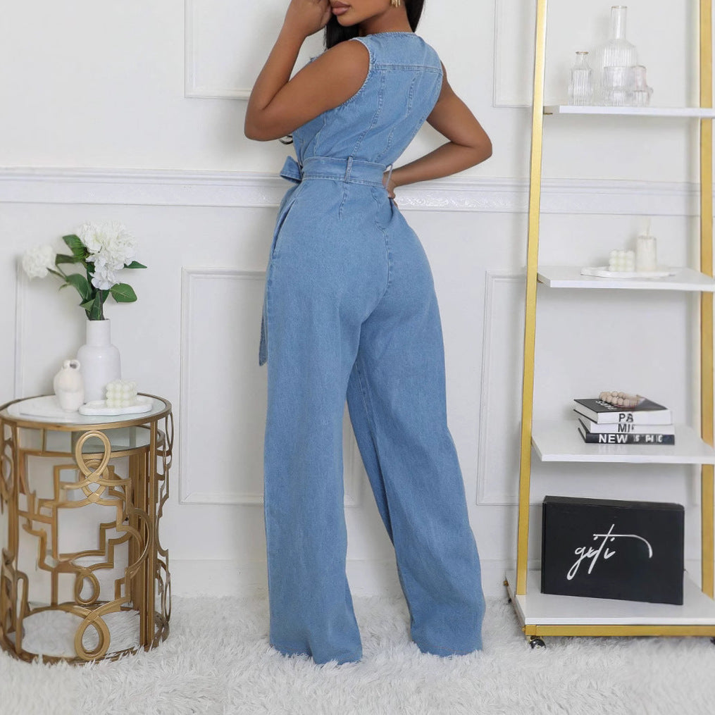 Dame Jeans Overall med tætsiddende snit Stilla