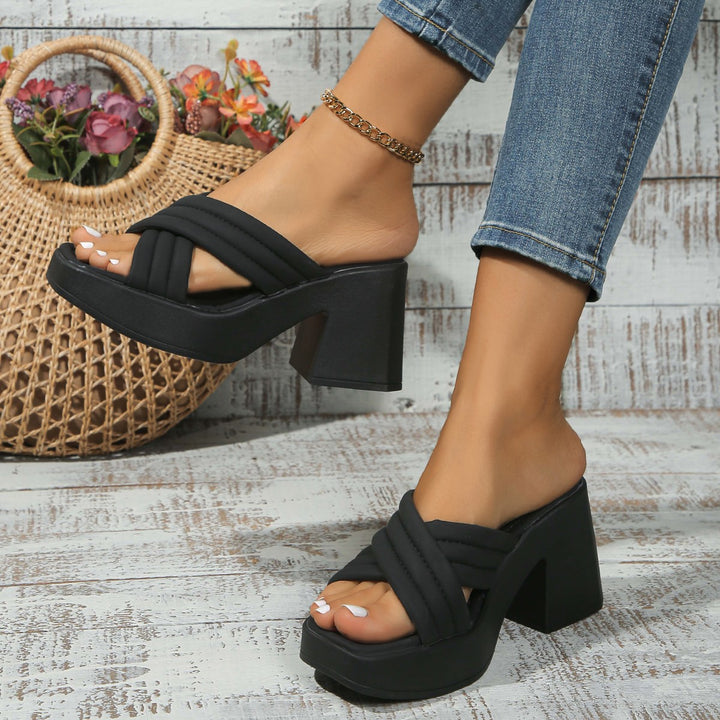 Dame Plateau-Sandaler i moderne design Stilla
