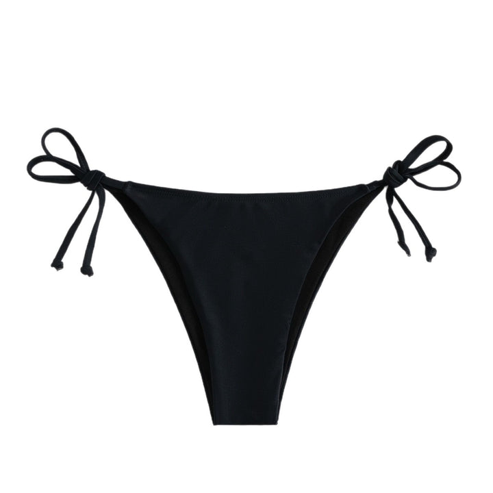 Dame bikini bund med justerbare sidestræk og høj udskæring Skovae