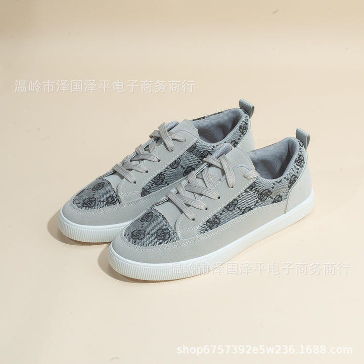 Dame sneakers med stilfuldt monogram-design og komfortabel sål Stilla