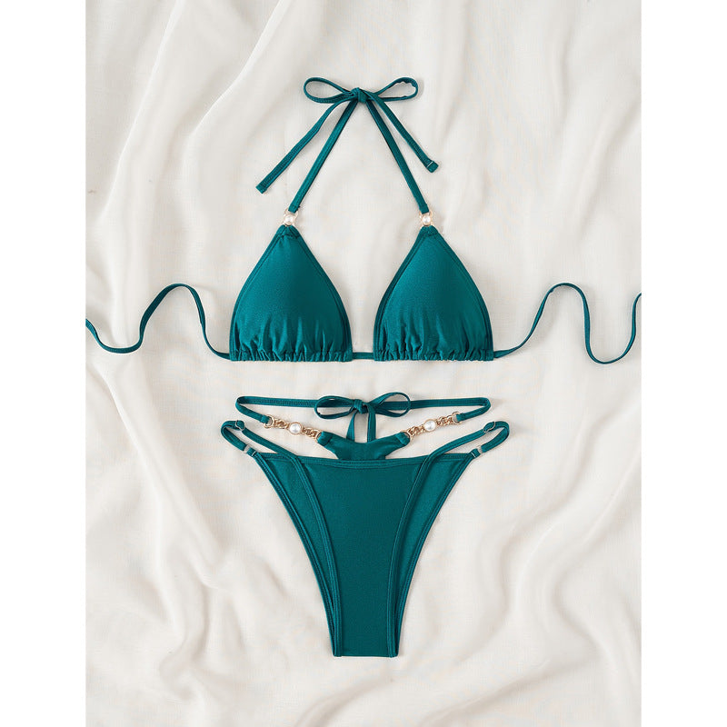 Kvinder Triangle Top Bikini Sæt Stilla