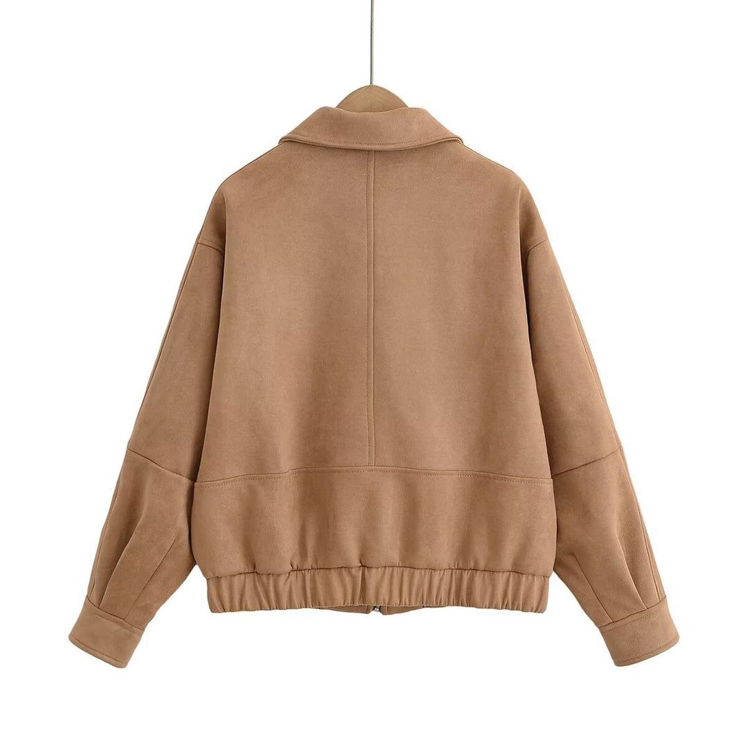 Dame mode vest i høj kvalitet suede imitation Stilla