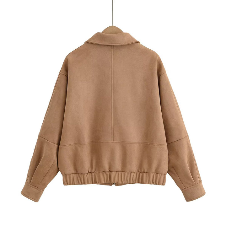 Dame mode vest i høj kvalitet suede imitation Stilla