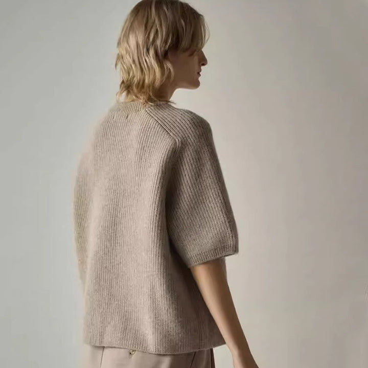 Dame strikpullover med moderne snit og luftig pasform Stilla