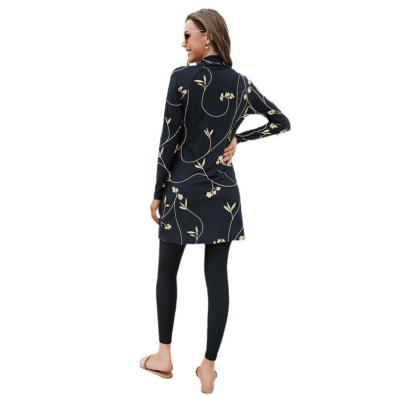 Dame Stilfuld UV-beskyttelse Badedragt med blomstret design og moderne snit Stilla