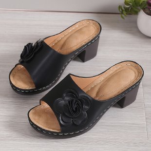 Dame Komfortable Sandaler med Blomster-Design Stilla