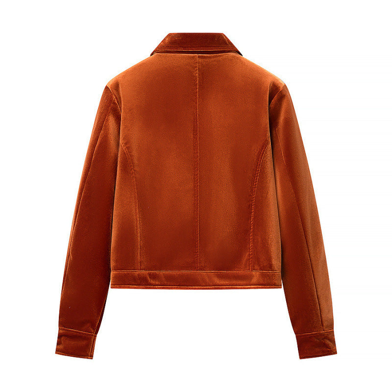 Dame velourjakke i urban stil Stilla