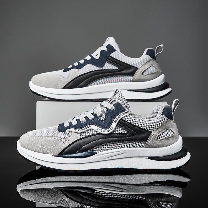 Herrer sporty fritids sneakers med støddæmpning og åndbar mesh-konstruktion Stilla