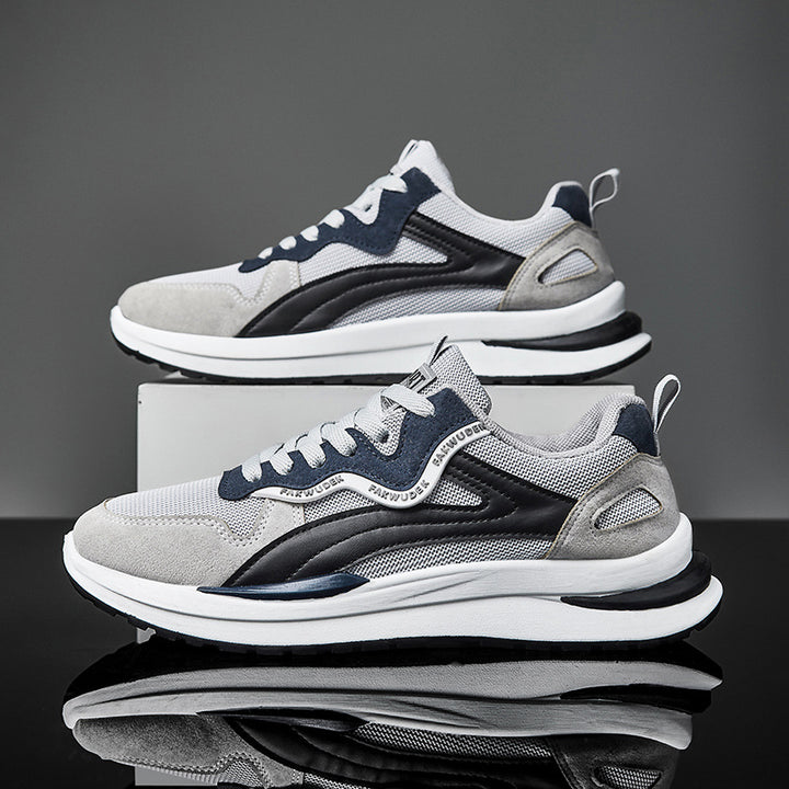 Herrer sporty fritids sneakers med støddæmpning og åndbar mesh-konstruktion Stilla