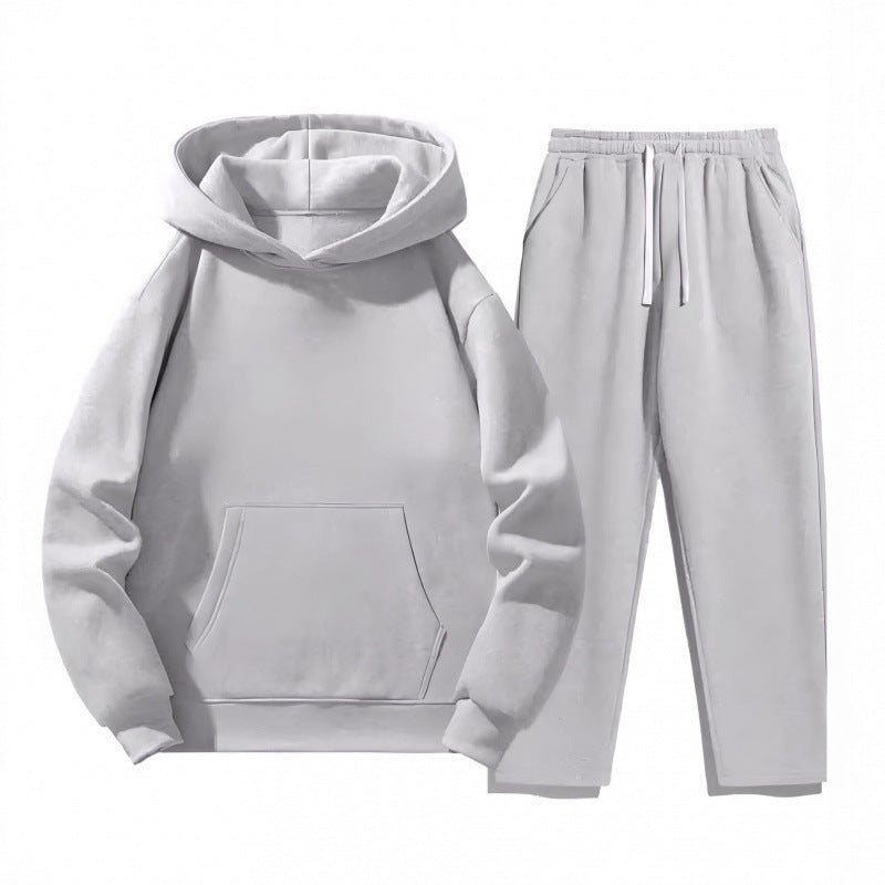 Kvinders Sweat Suit med Komfortabel Hættebluse og Praktiske Joggingbukser Skovae